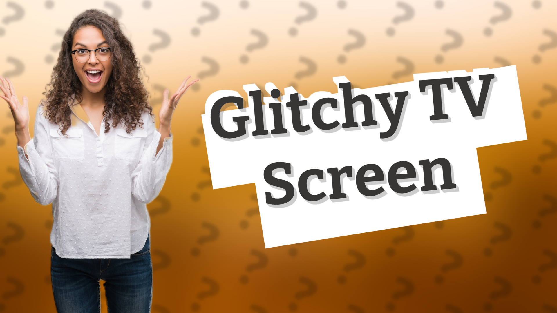 Glitchy TV Screen