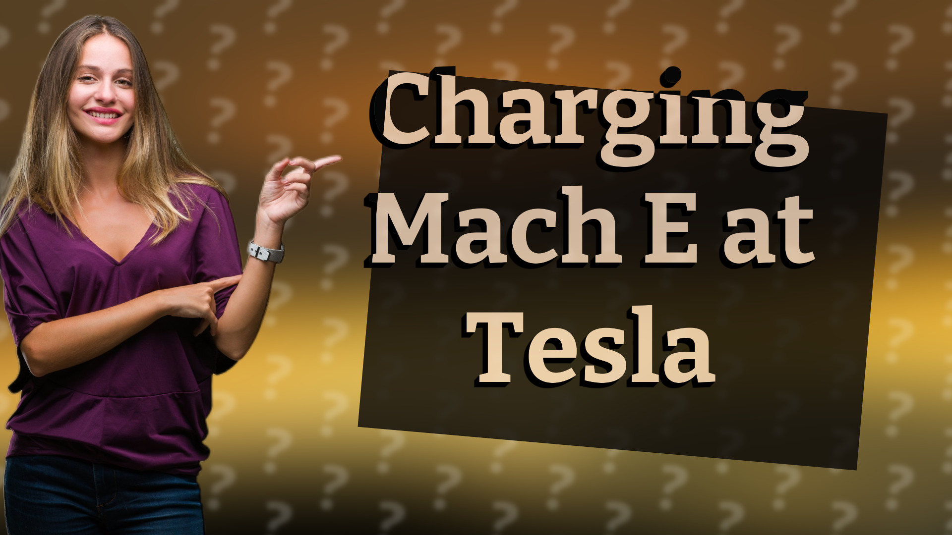 Charging Mach E at Tesla