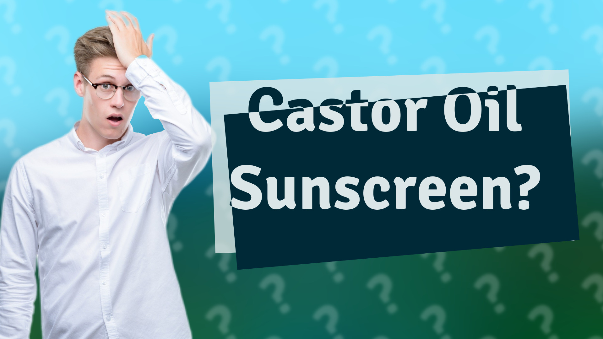 Castor Oil Sunscreen?