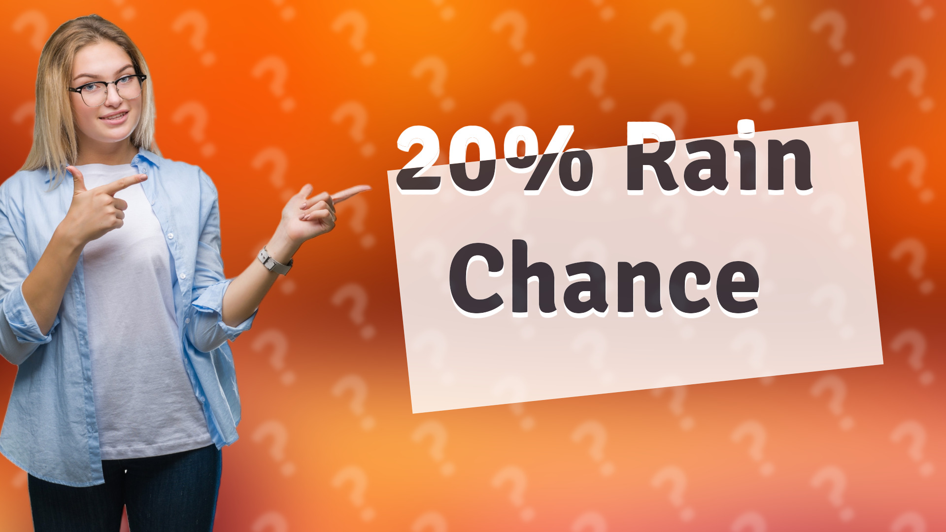 20% Rain Chance
