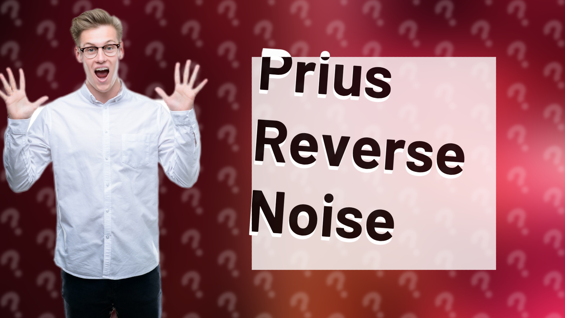 Prius Reverse Noise