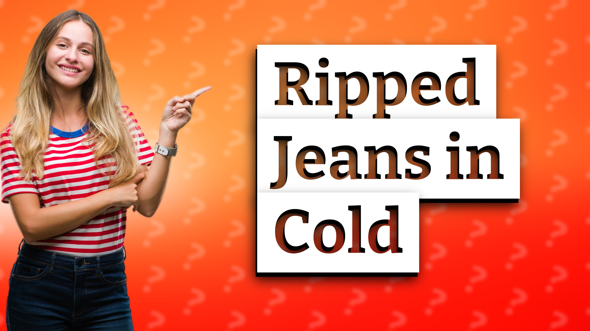 Ripped Jeans in Cold