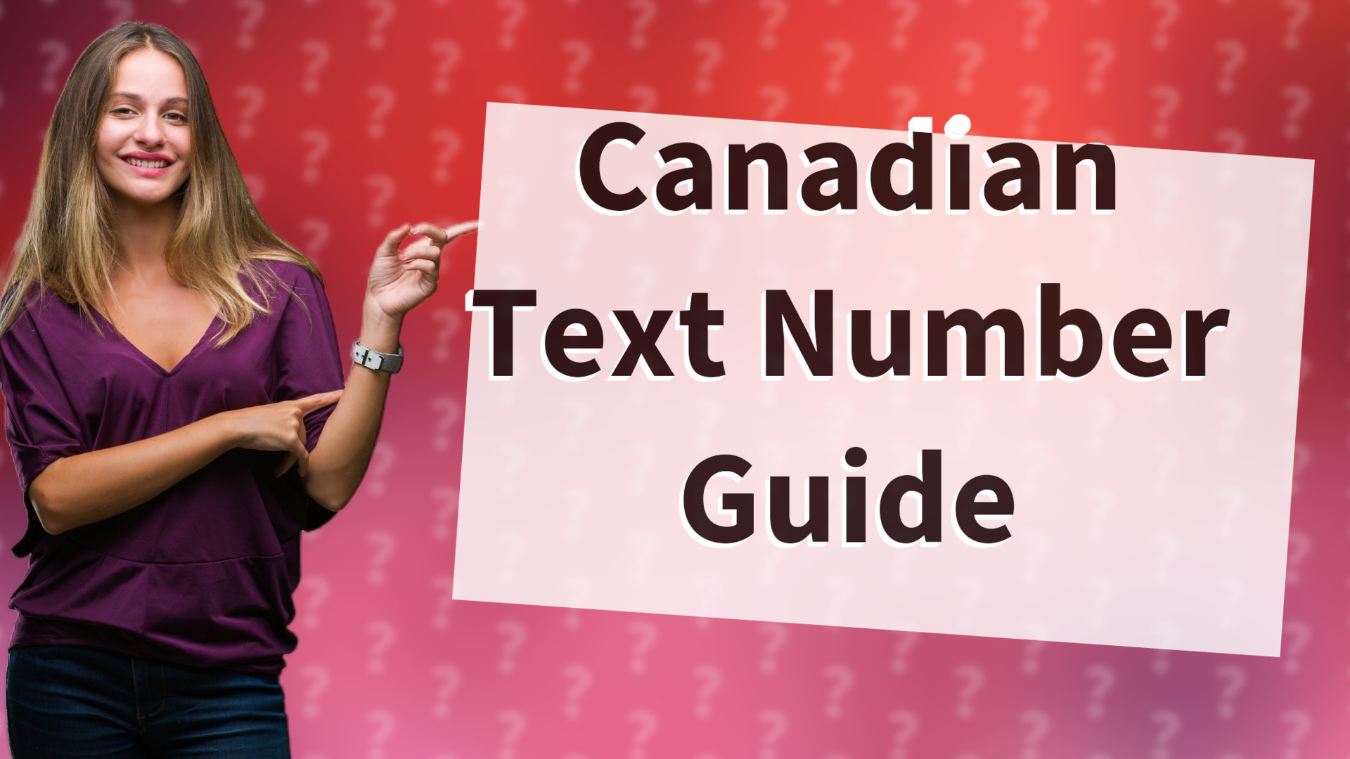 Canadian Text Number Guide