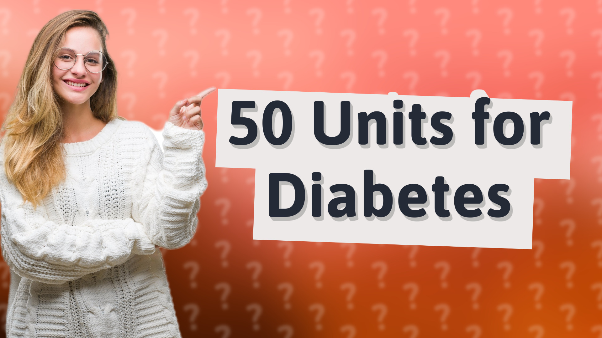 50 Units for Diabetes