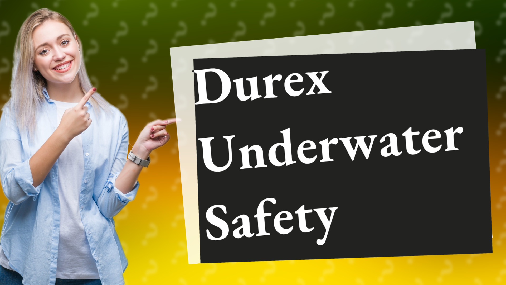 Durex Underwater Safety