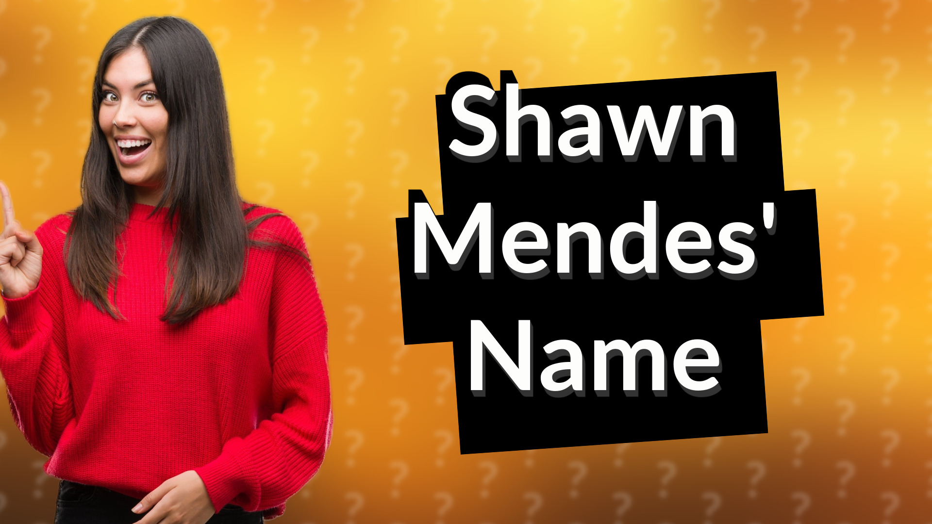 Shawn Mendes' Name