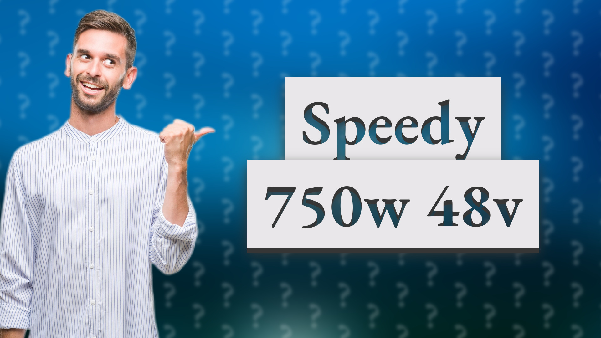 Speedy 750w 48v