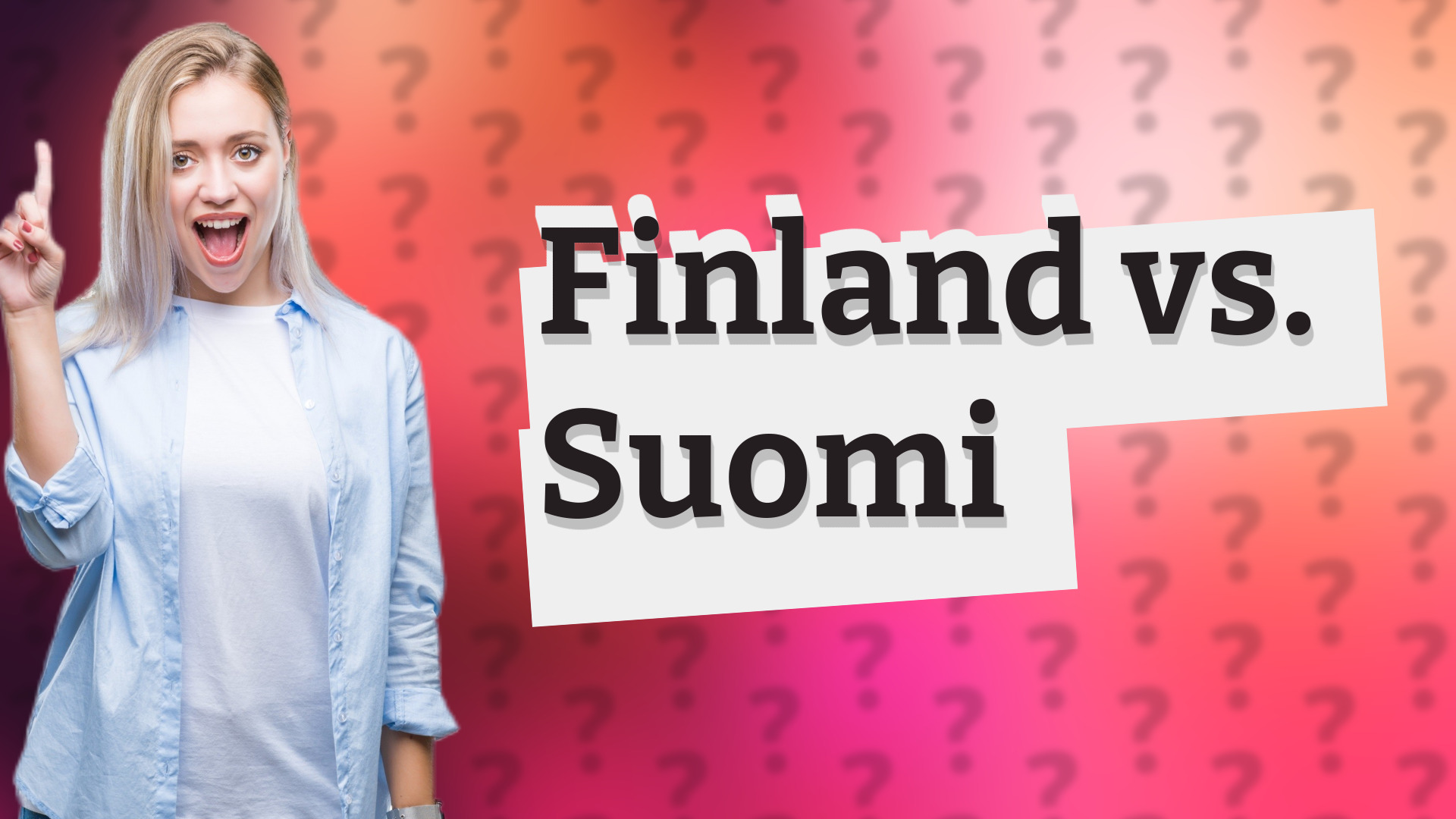 Finland vs. Suomi