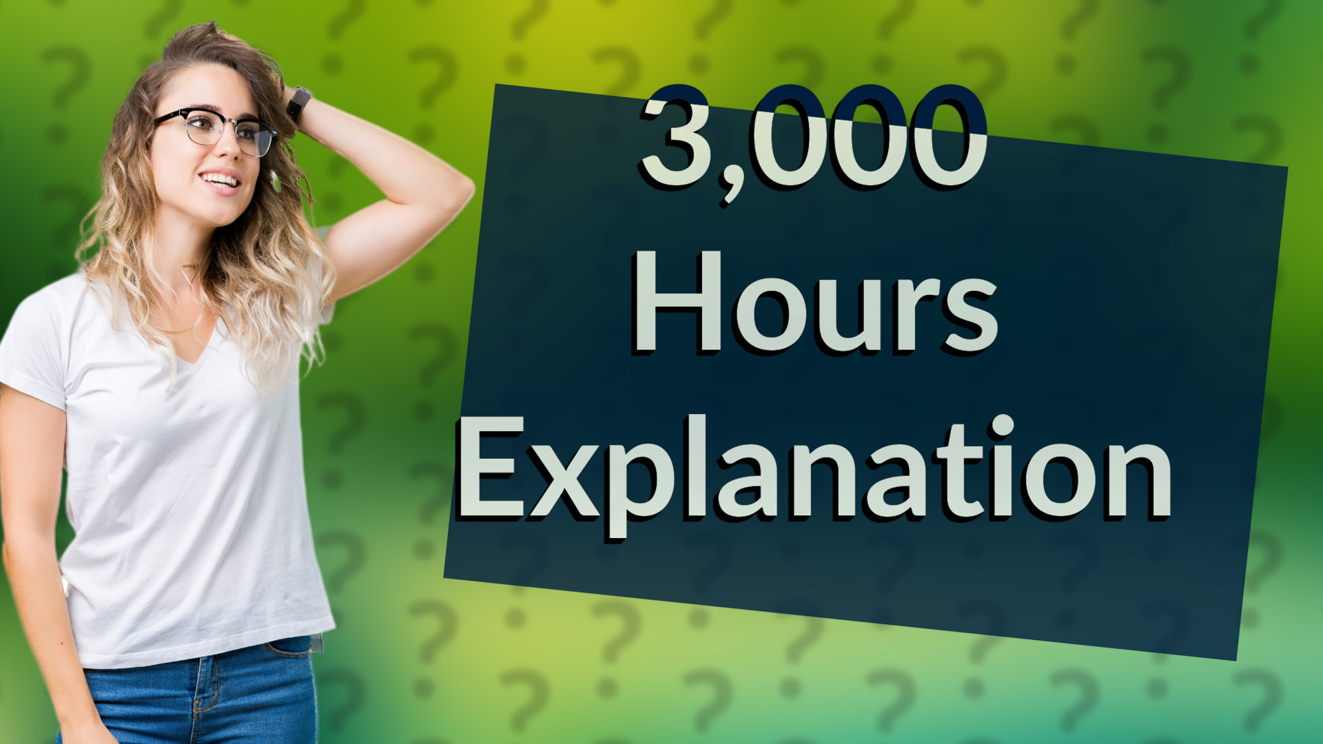 3,000 Hours Explanation