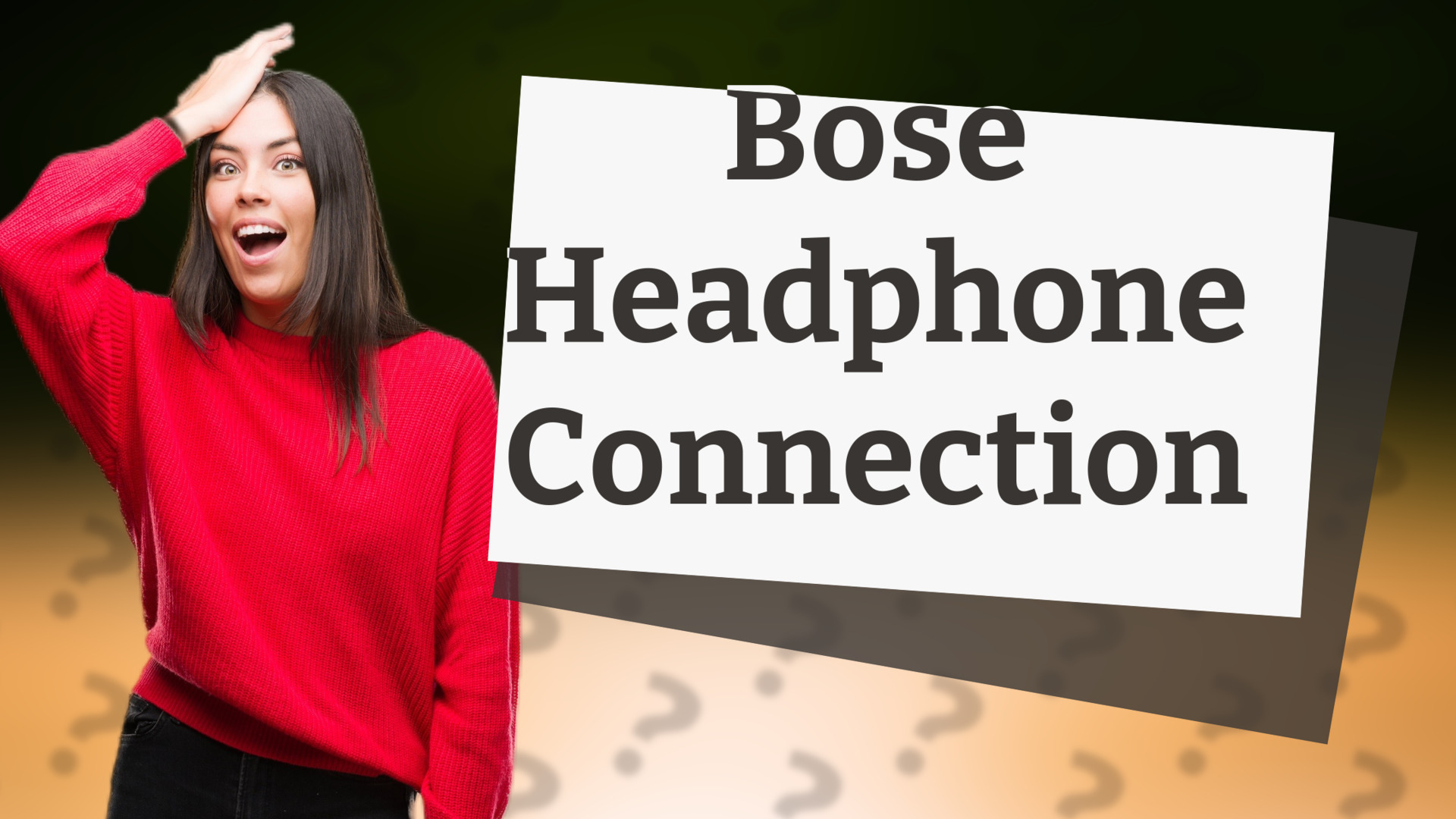 Bose Headphone Connection