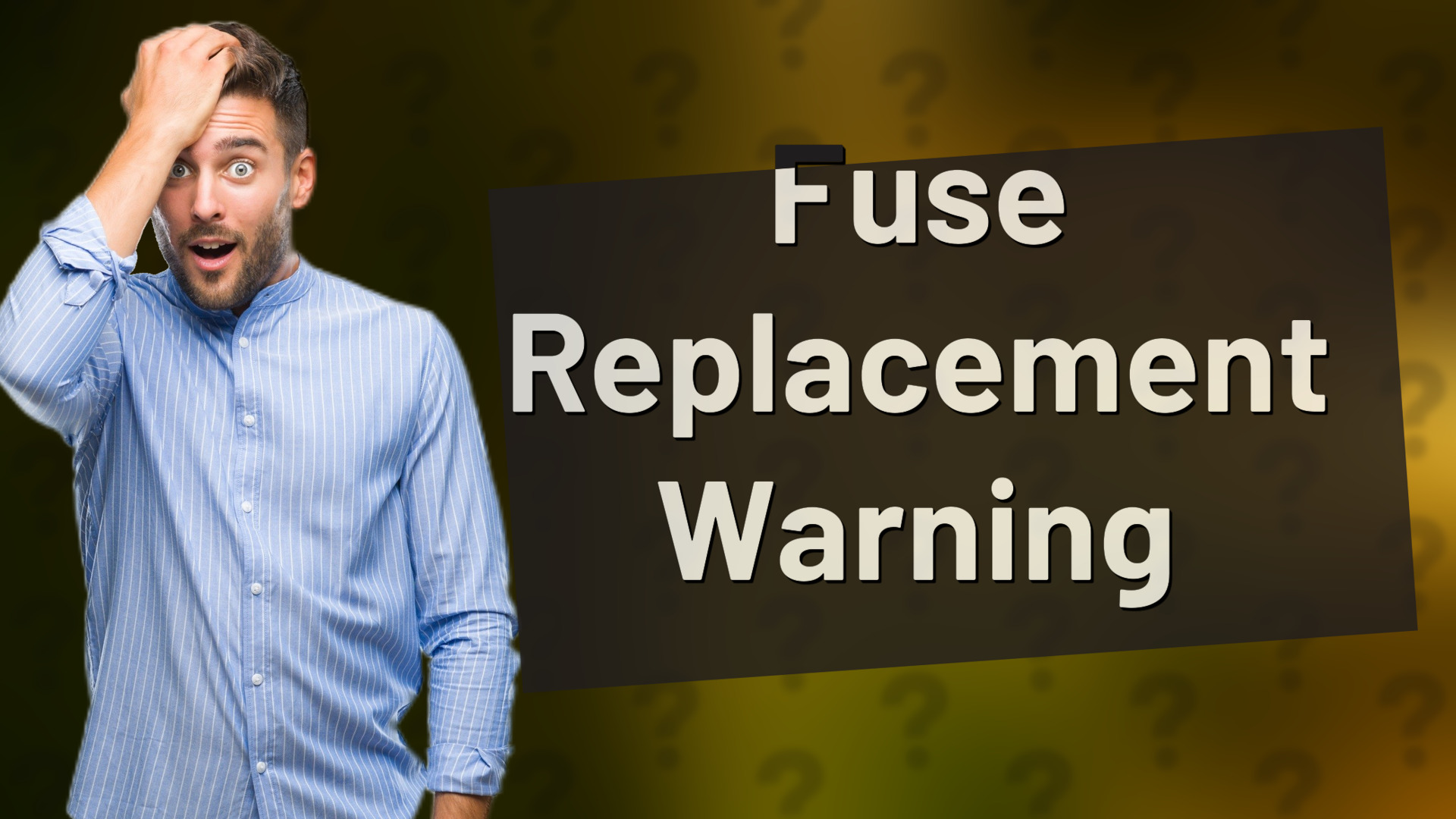 Fuse Replacement Warning