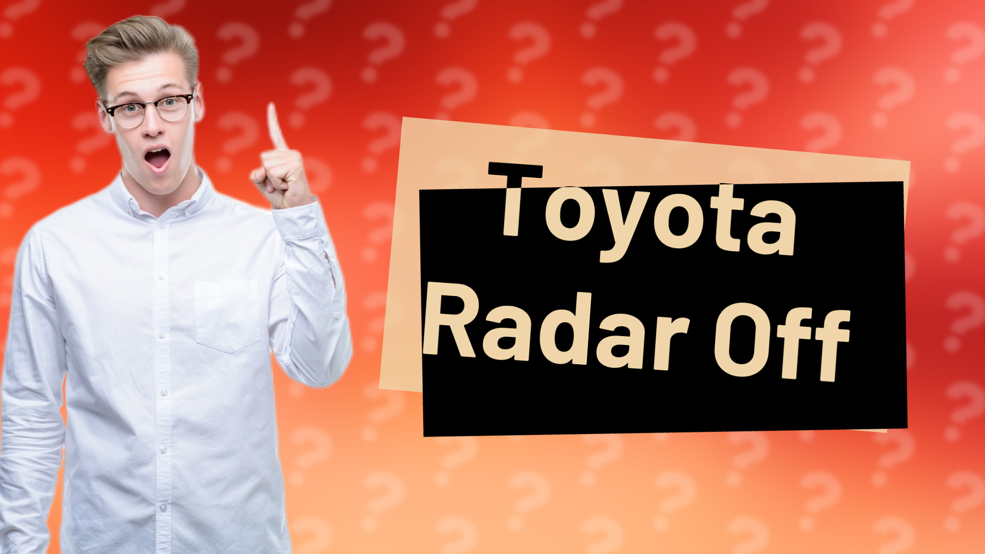 Toyota Radar Off