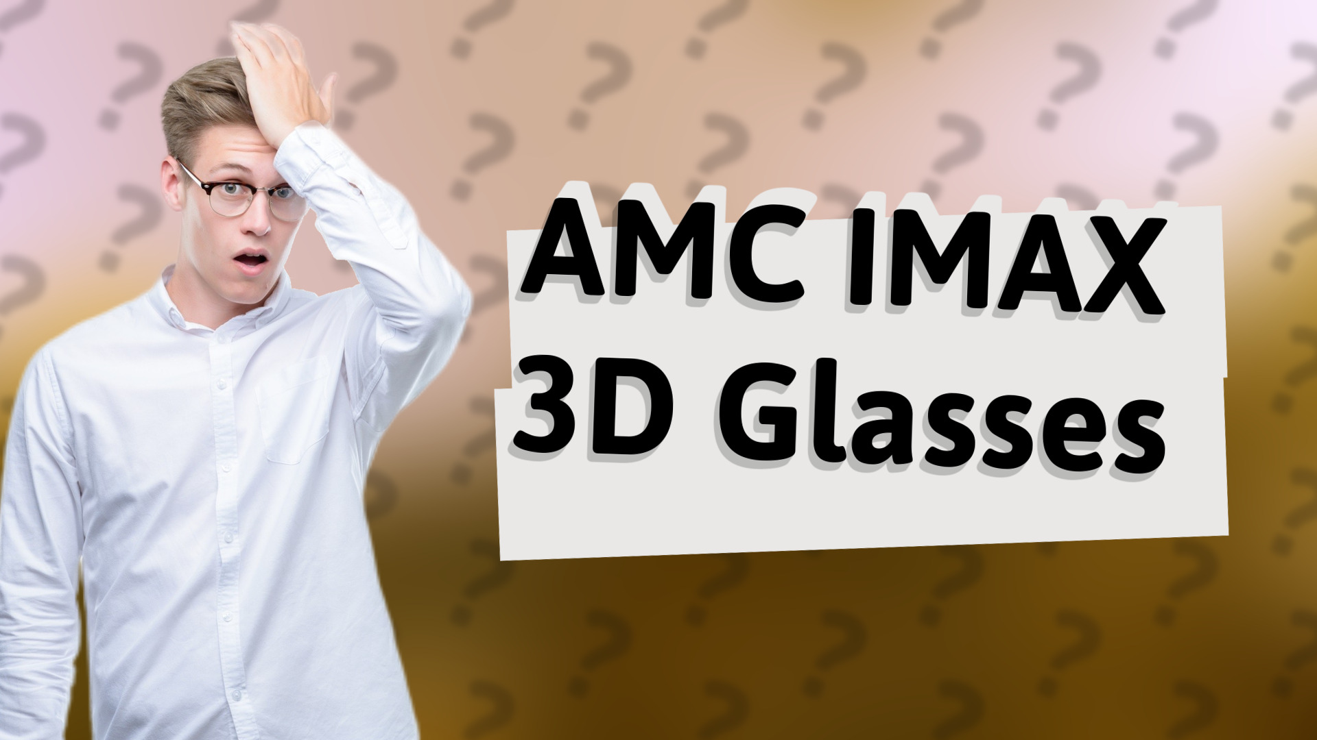 AMC IMAX 3D Glasses
