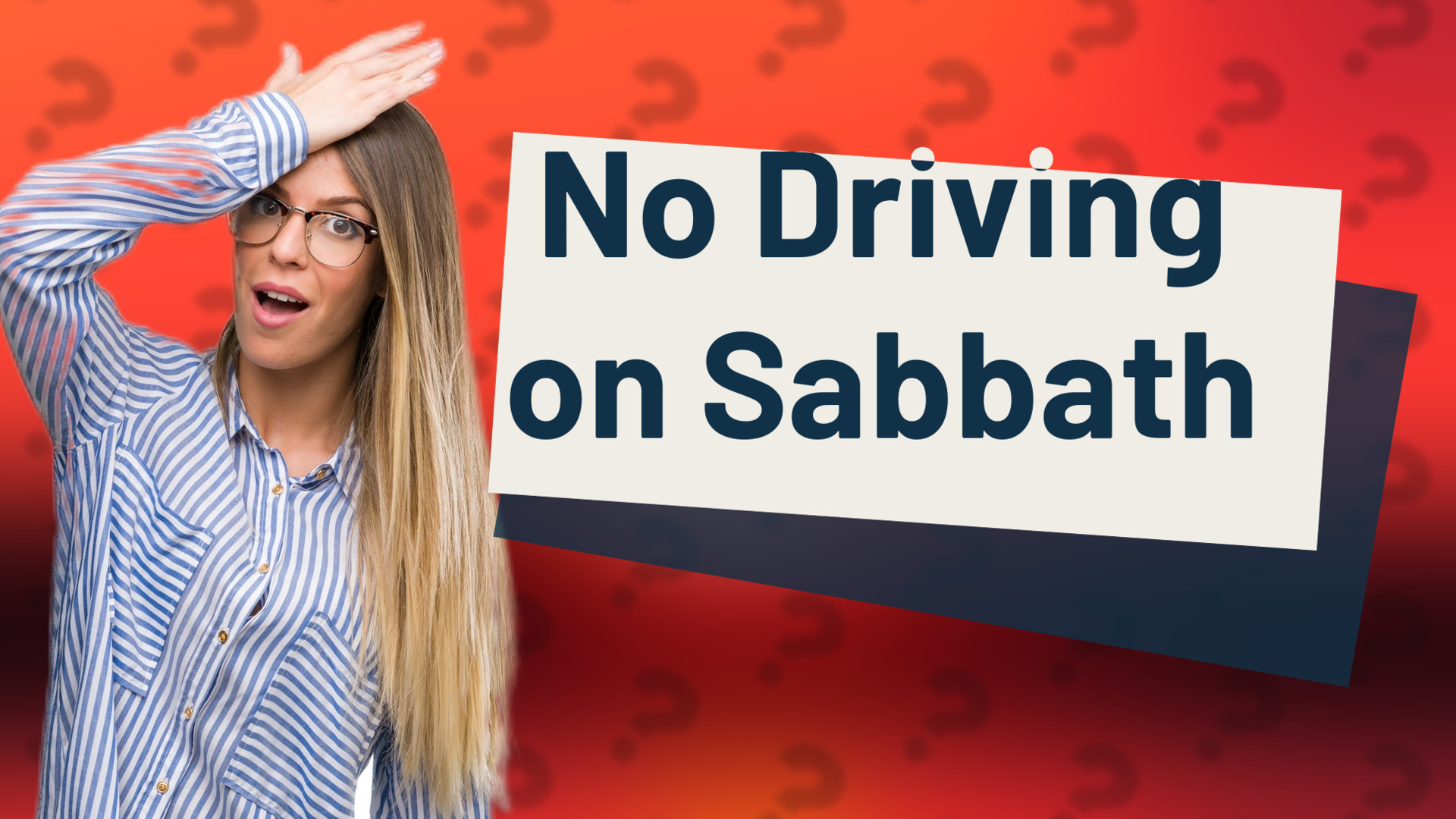 No Driving on Sabbath