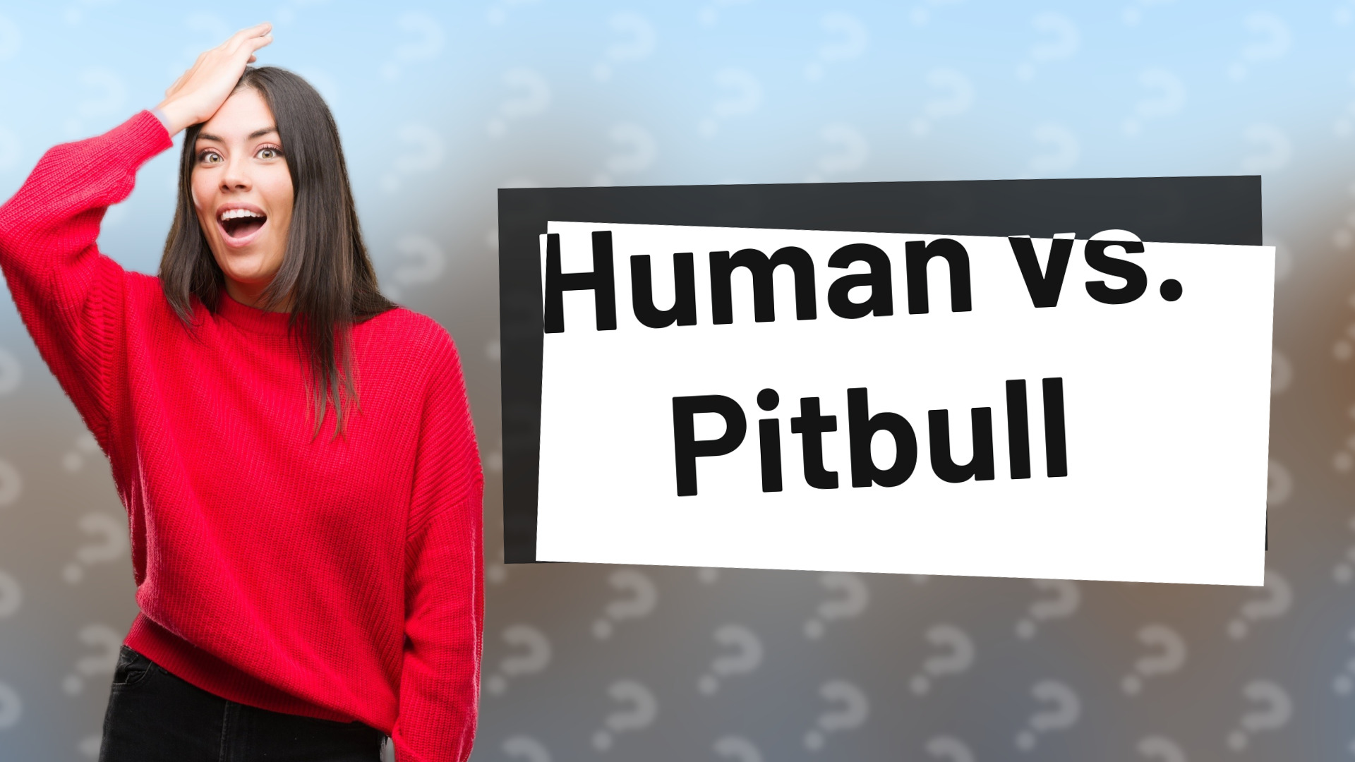 Human vs. Pitbull