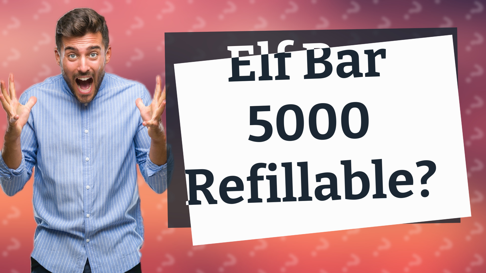 Elf Bar 5000 Refillable?
