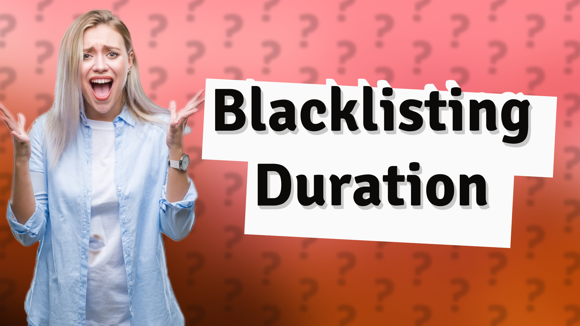 Blacklisting Duration