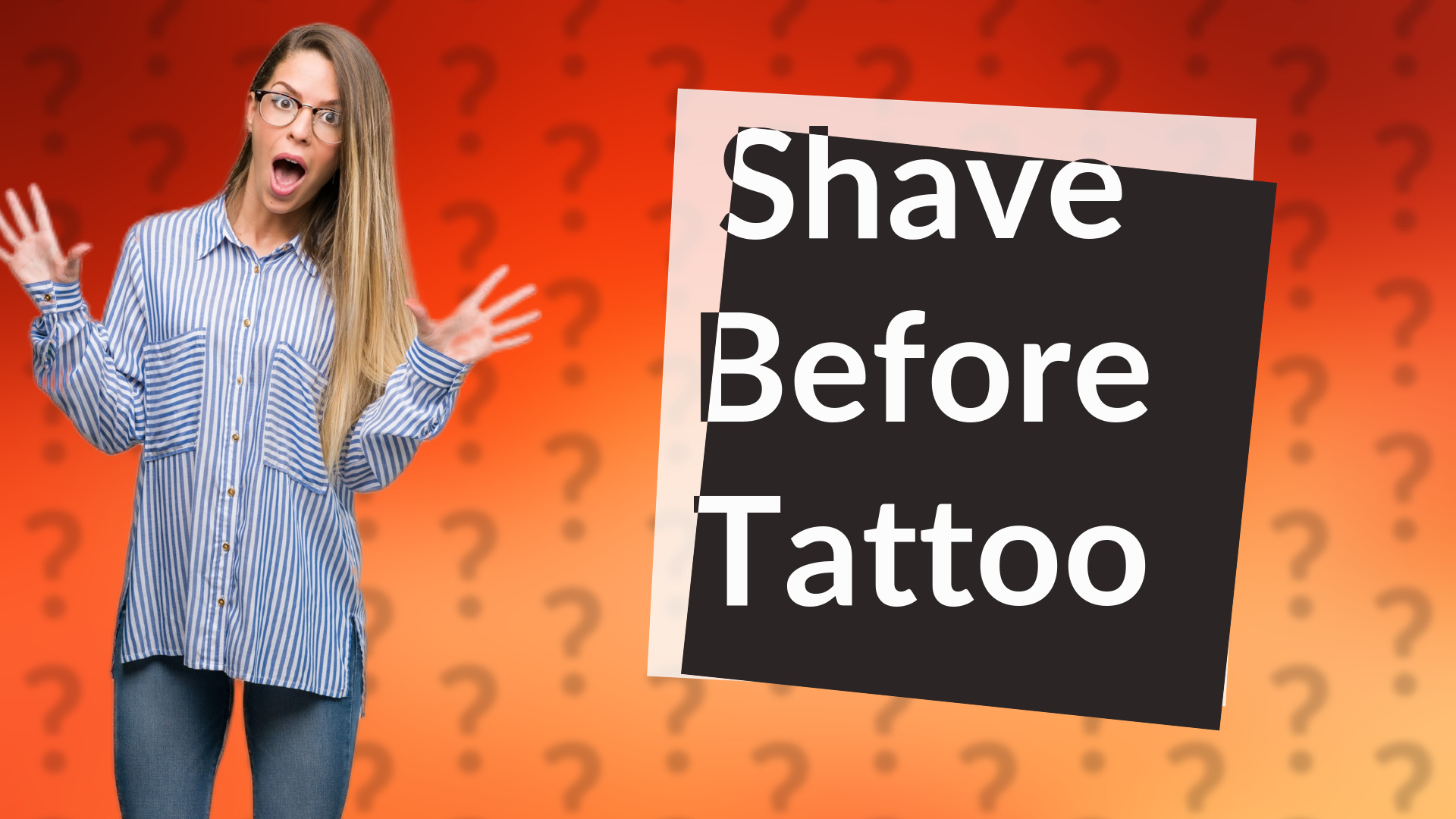 Shave Before Tattoo