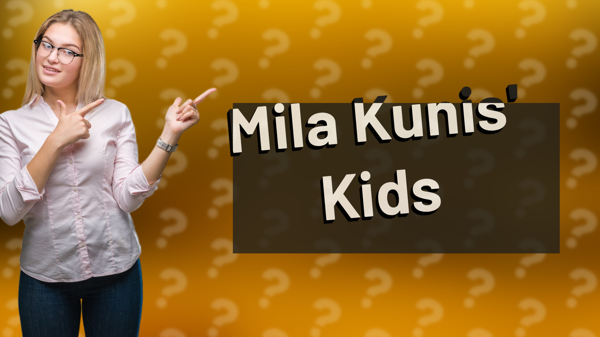 Mila Kunis' Kids