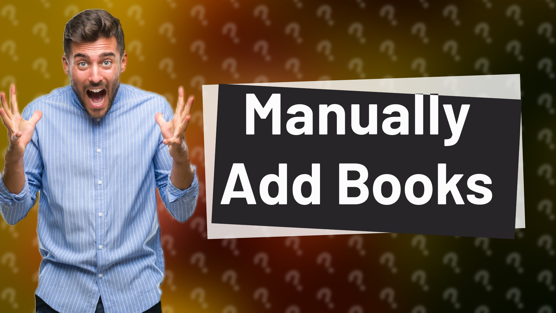 Manually Add Books