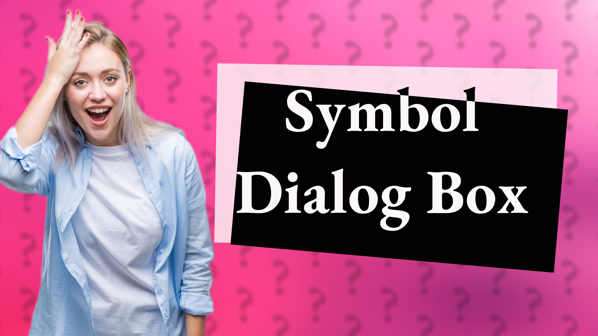 Symbol Dialog Box