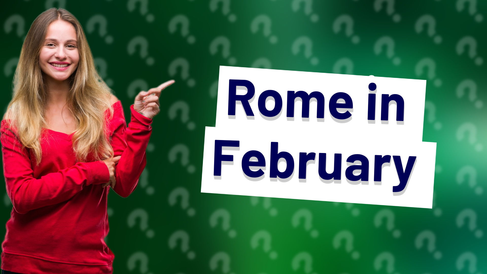 Rome in February