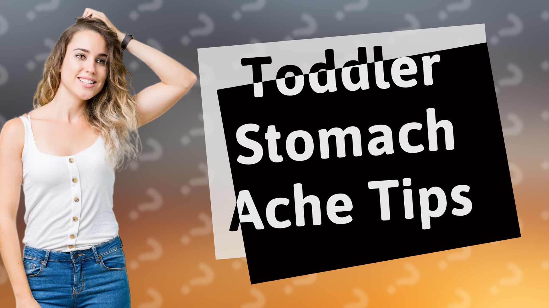 Toddler Stomach Ache Tips