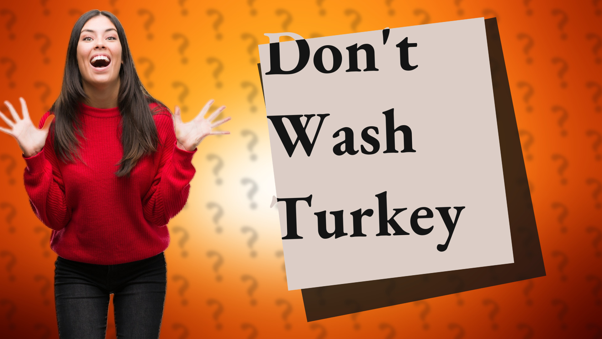 Don't Wash Turkey