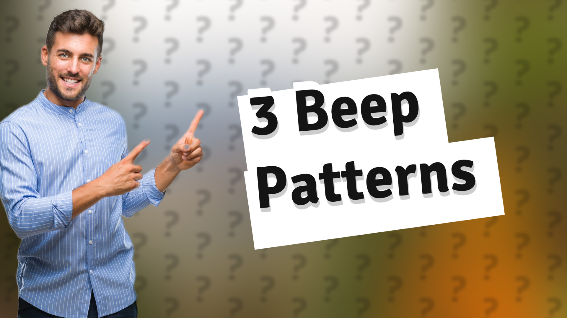3 Beep Patterns