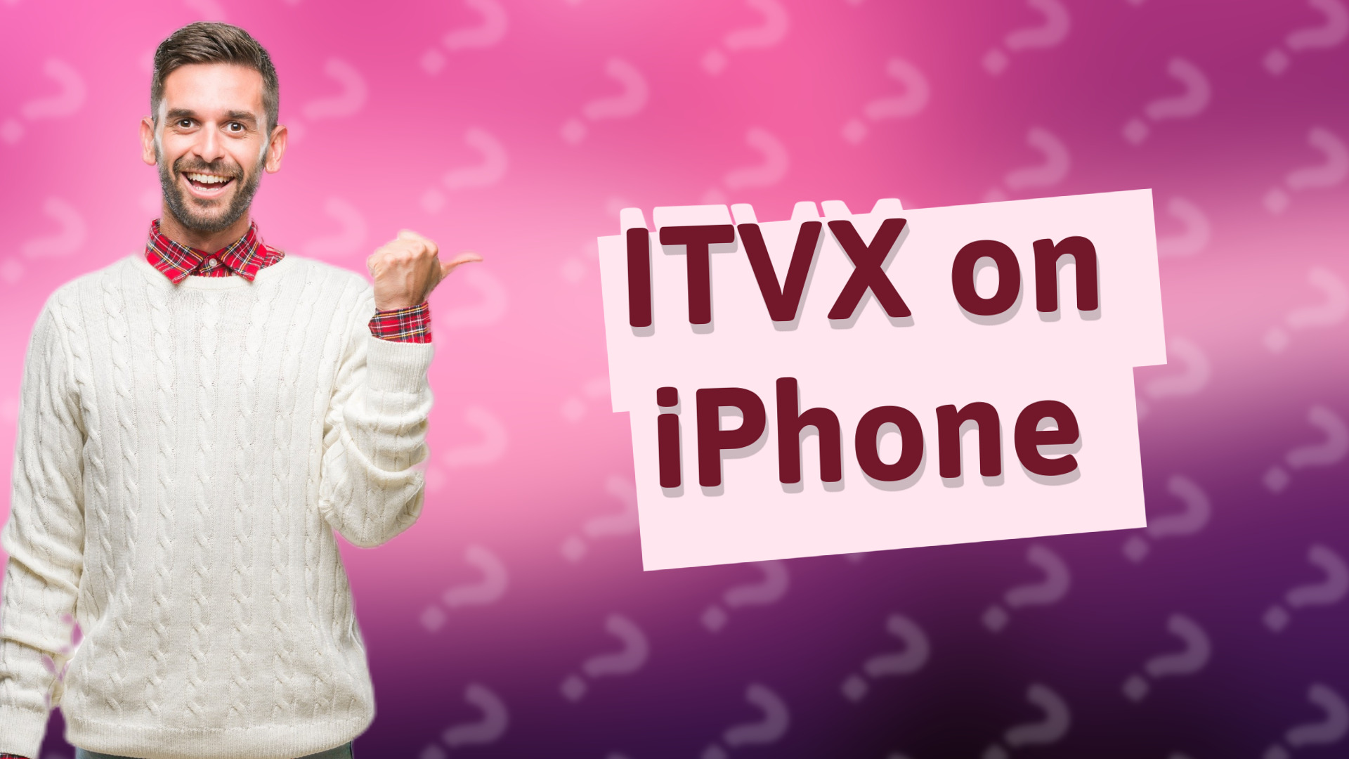 ITVX on iPhone