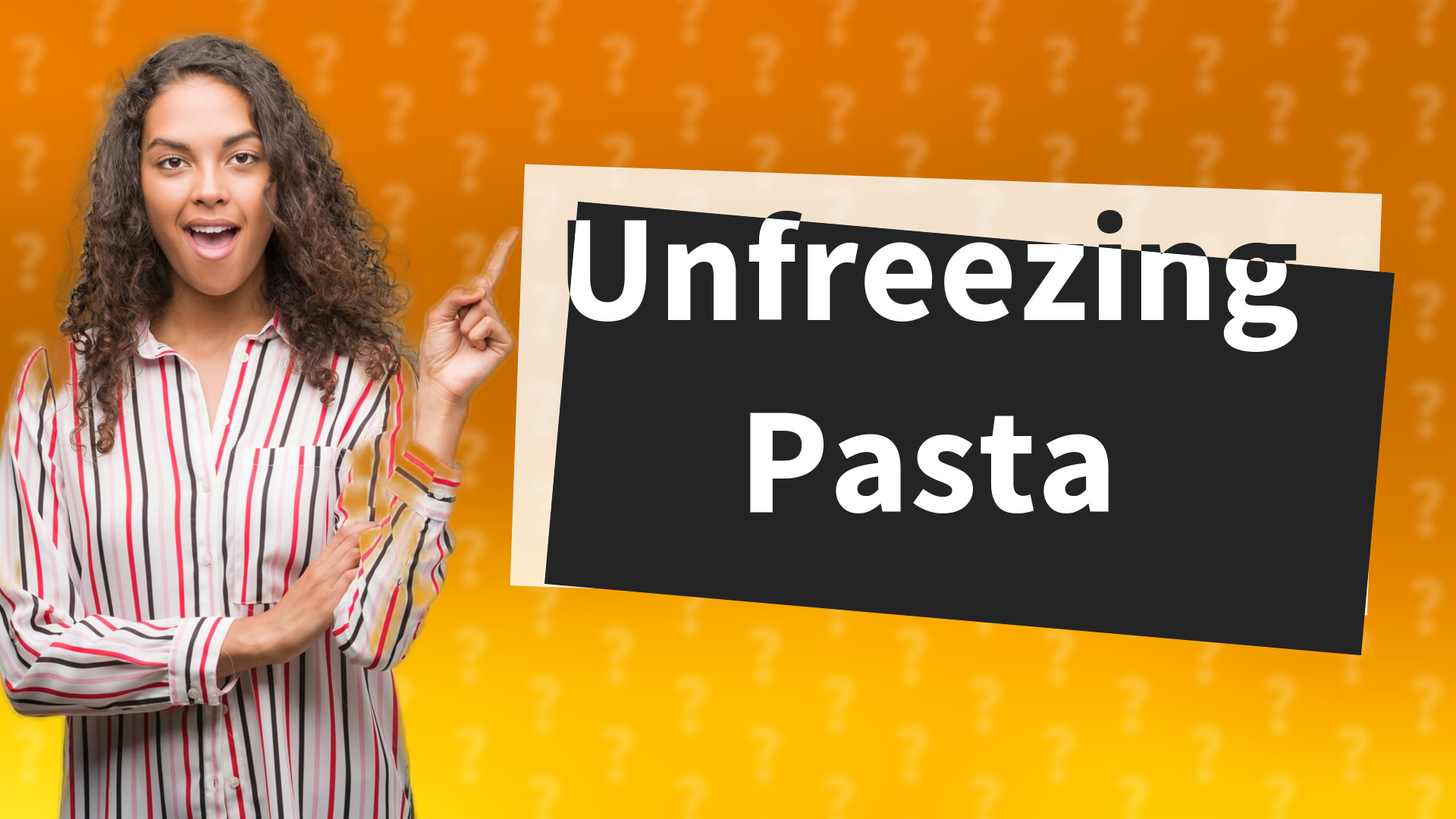 Unfreezing Pasta