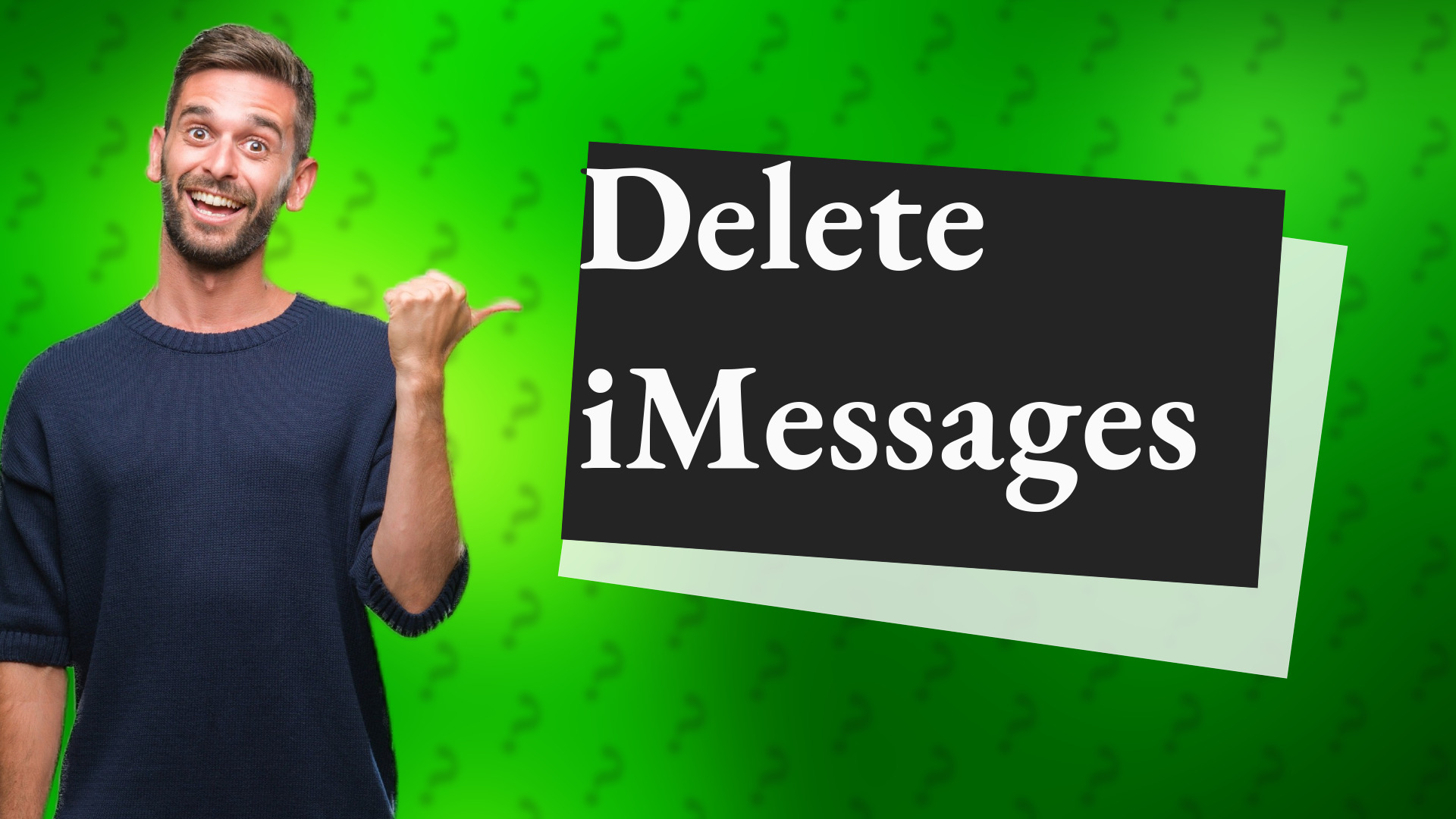 Delete iMessages