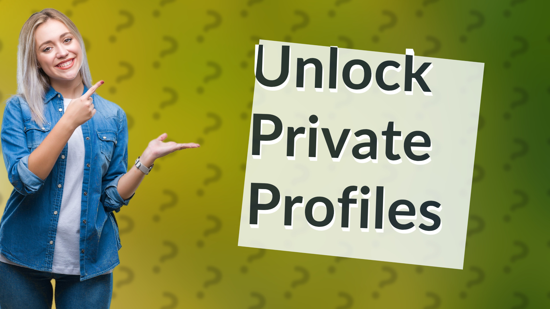 Unlock Private Profiles