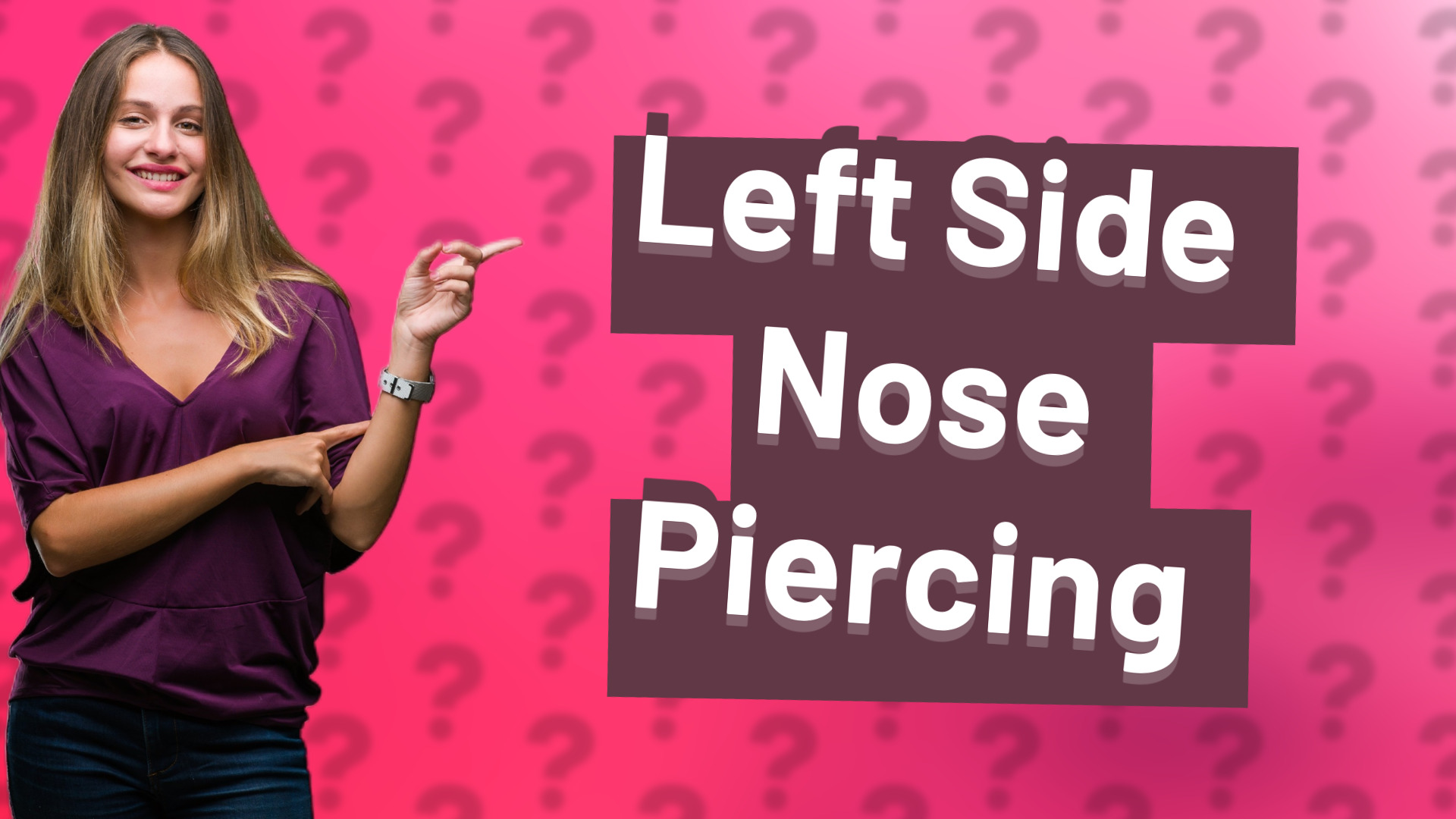 Left Side Nose Piercing