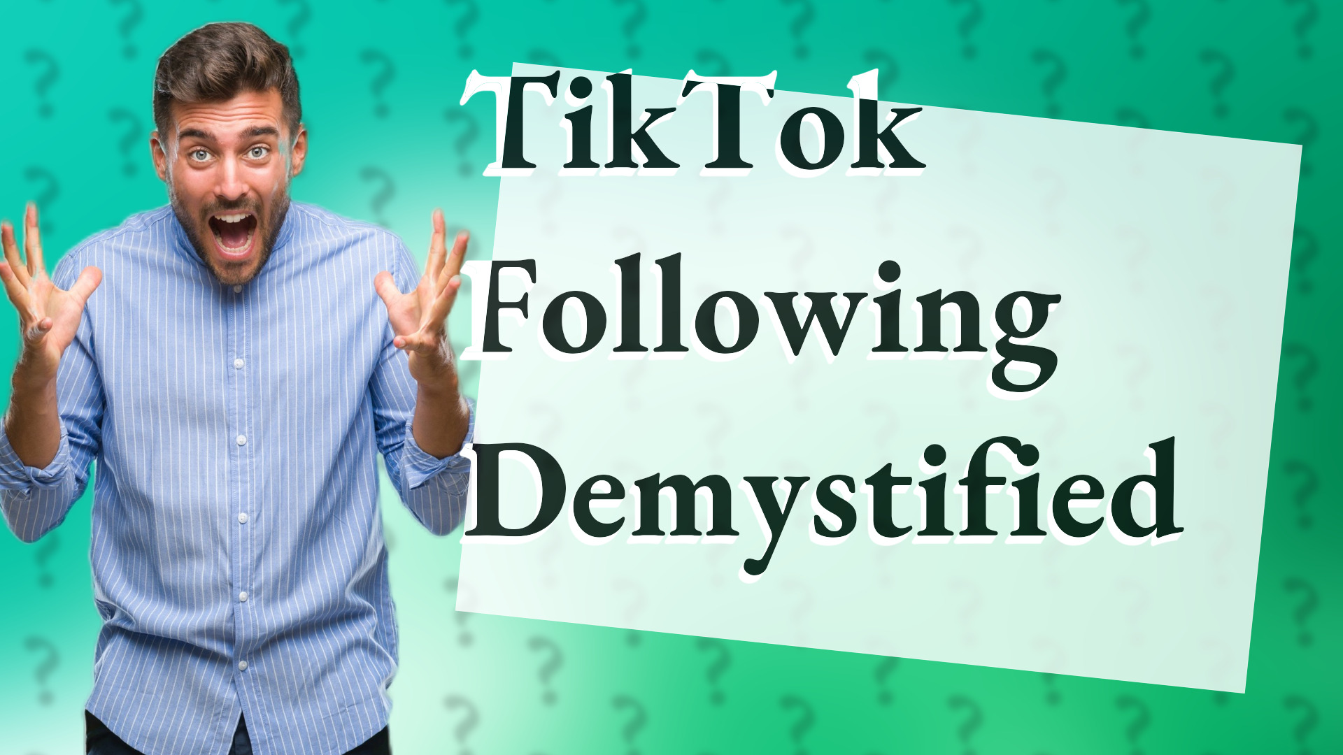 TikTok Following Demystified