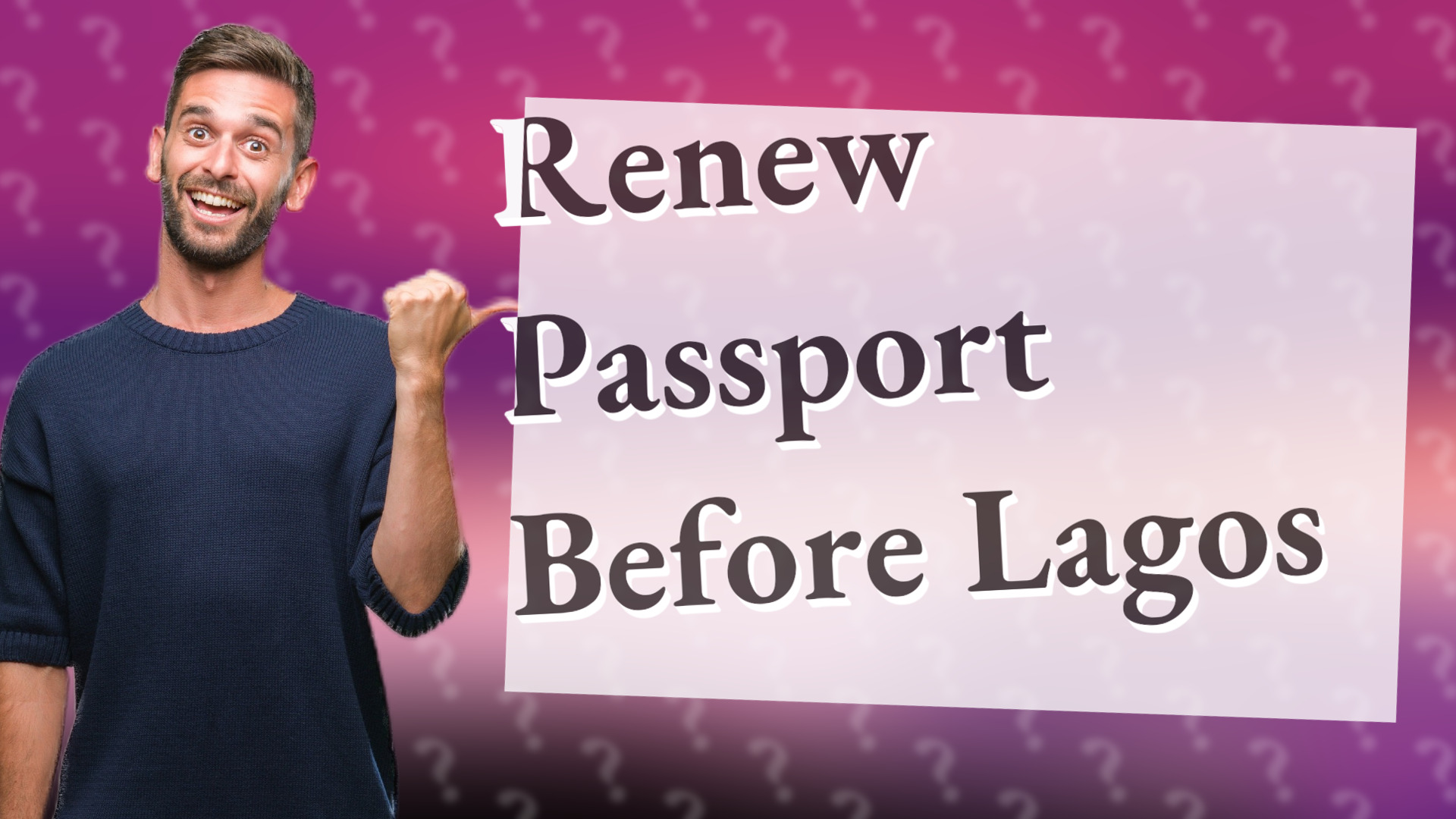 Renew Passport Before Lagos