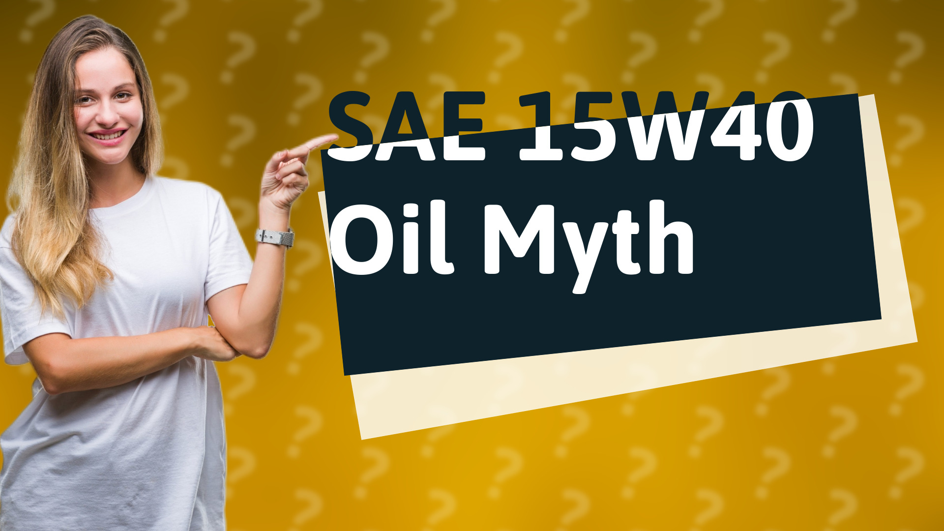 SAE 15W40 Oil Myth