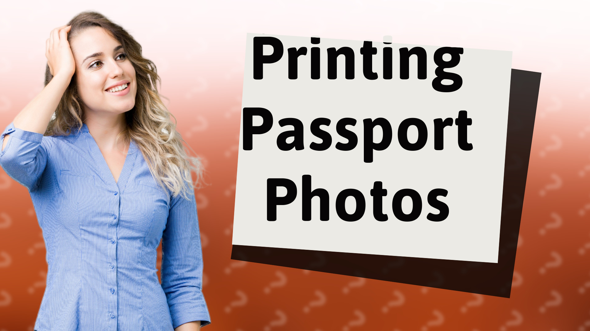 Printing Passport Photos