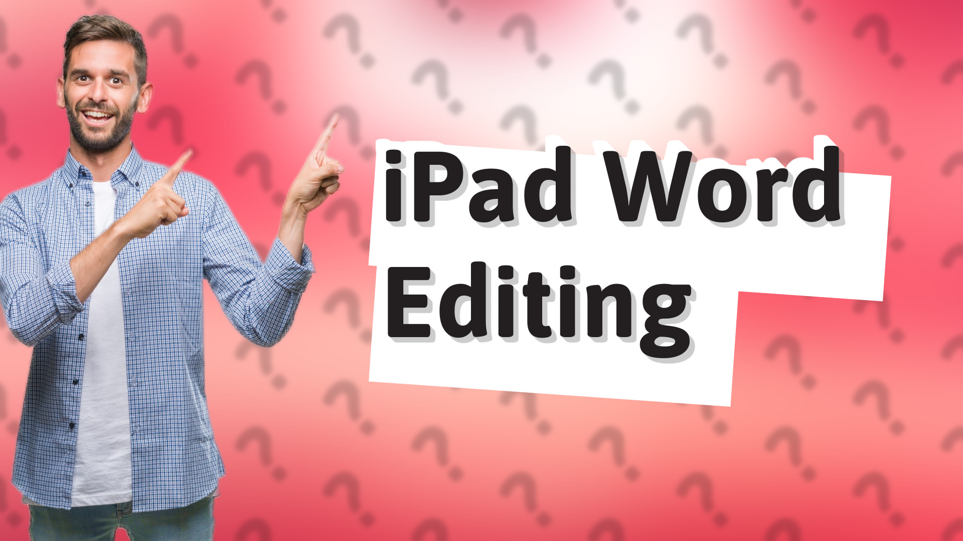 iPad Word Editing