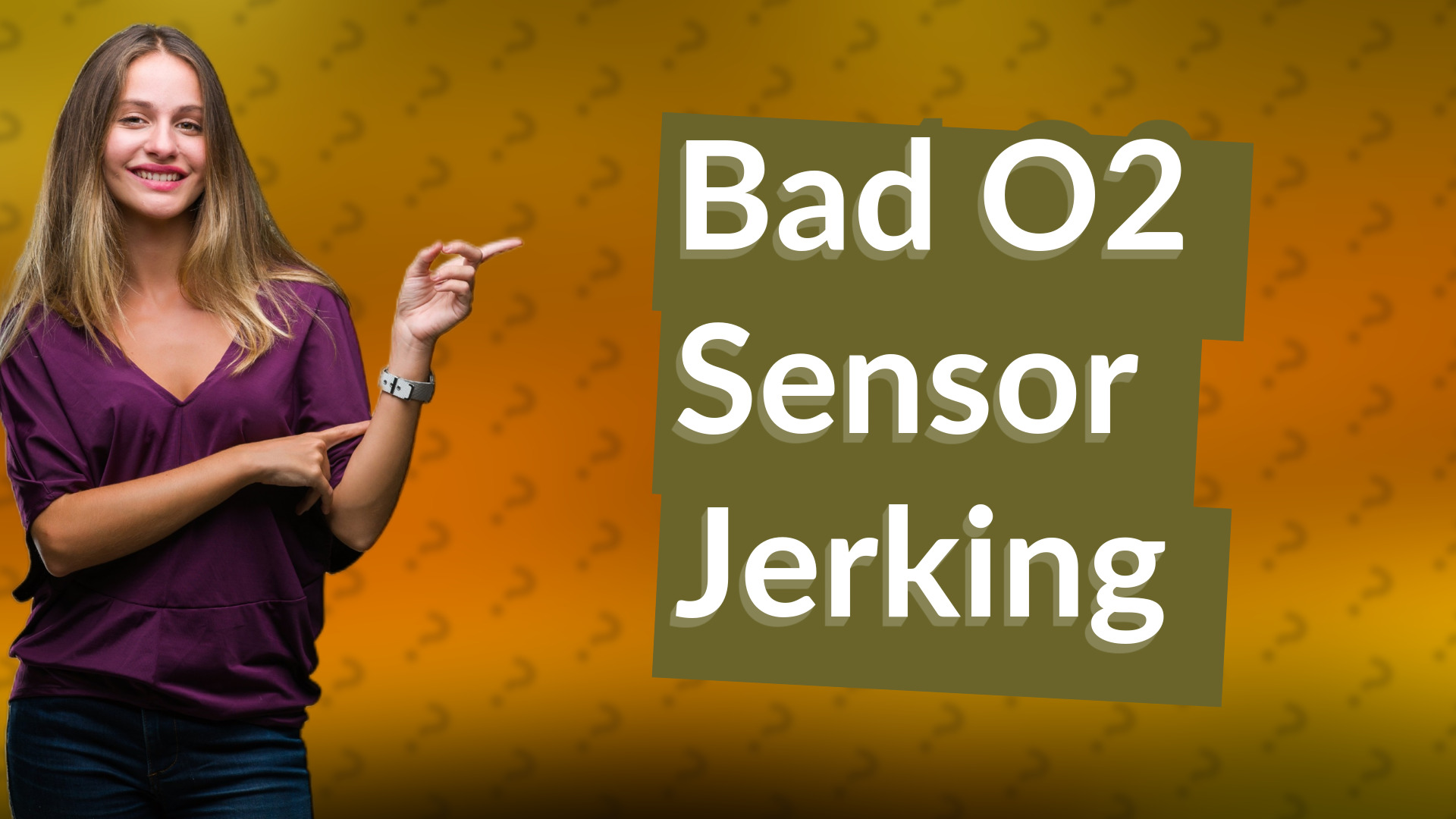 Bad O2 Sensor Jerking