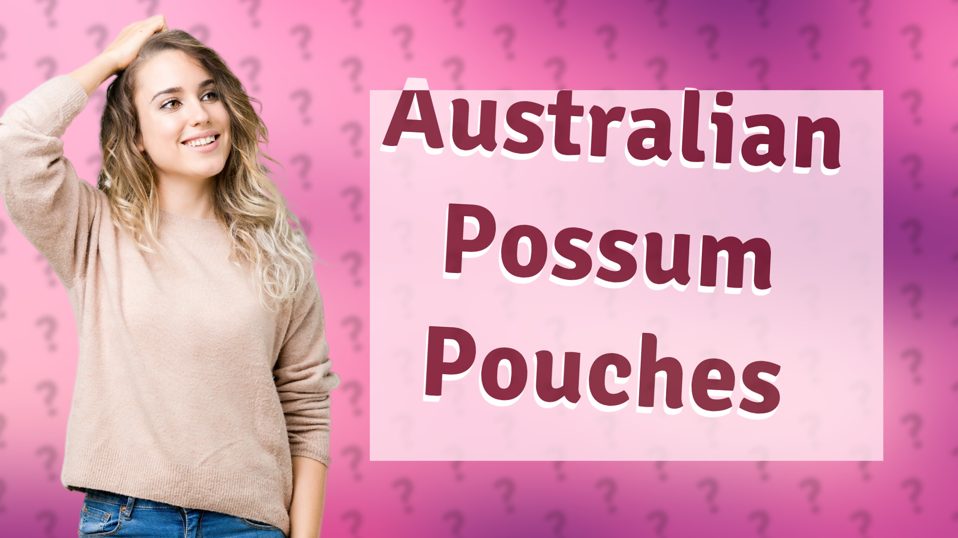 Australian Possum Pouches