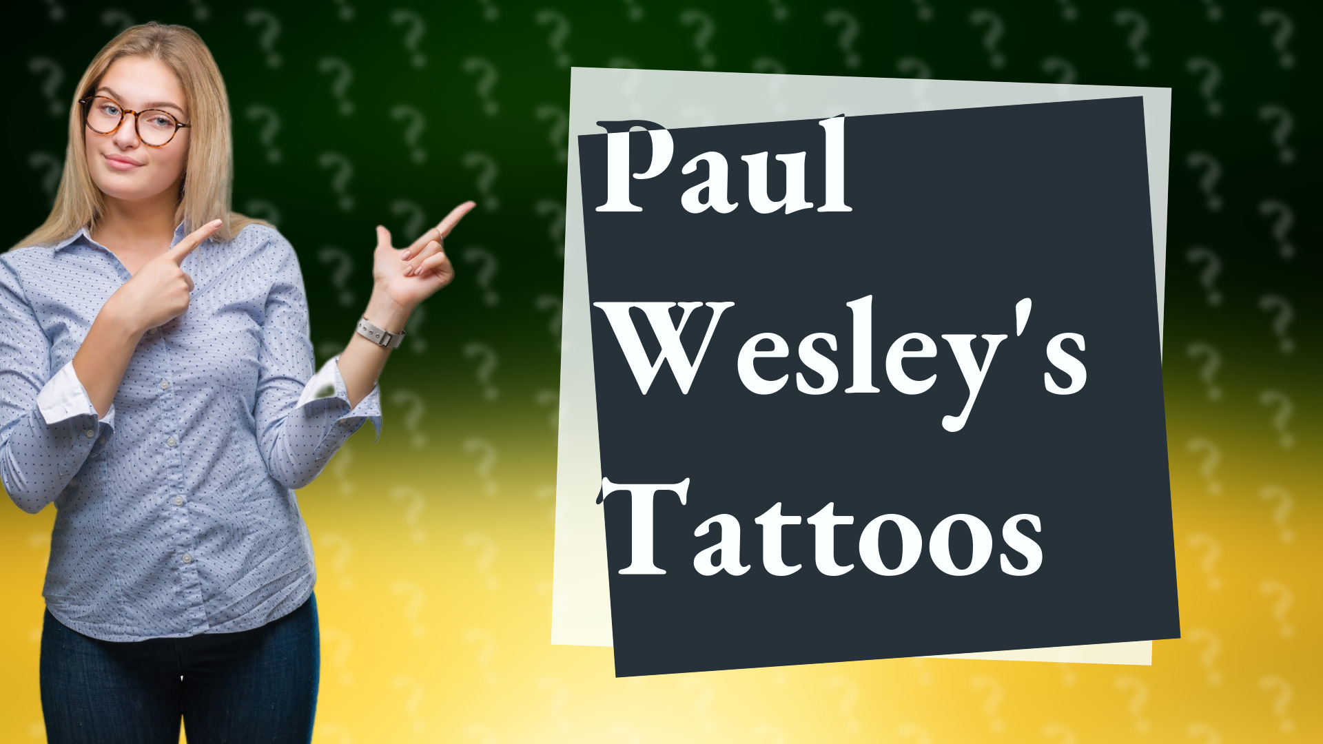Paul Wesley's Tattoos