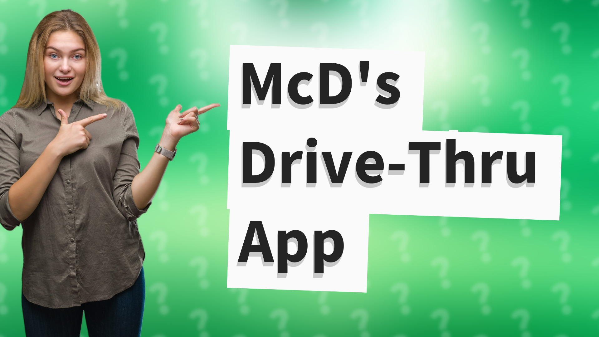 McD's Drive-Thru App