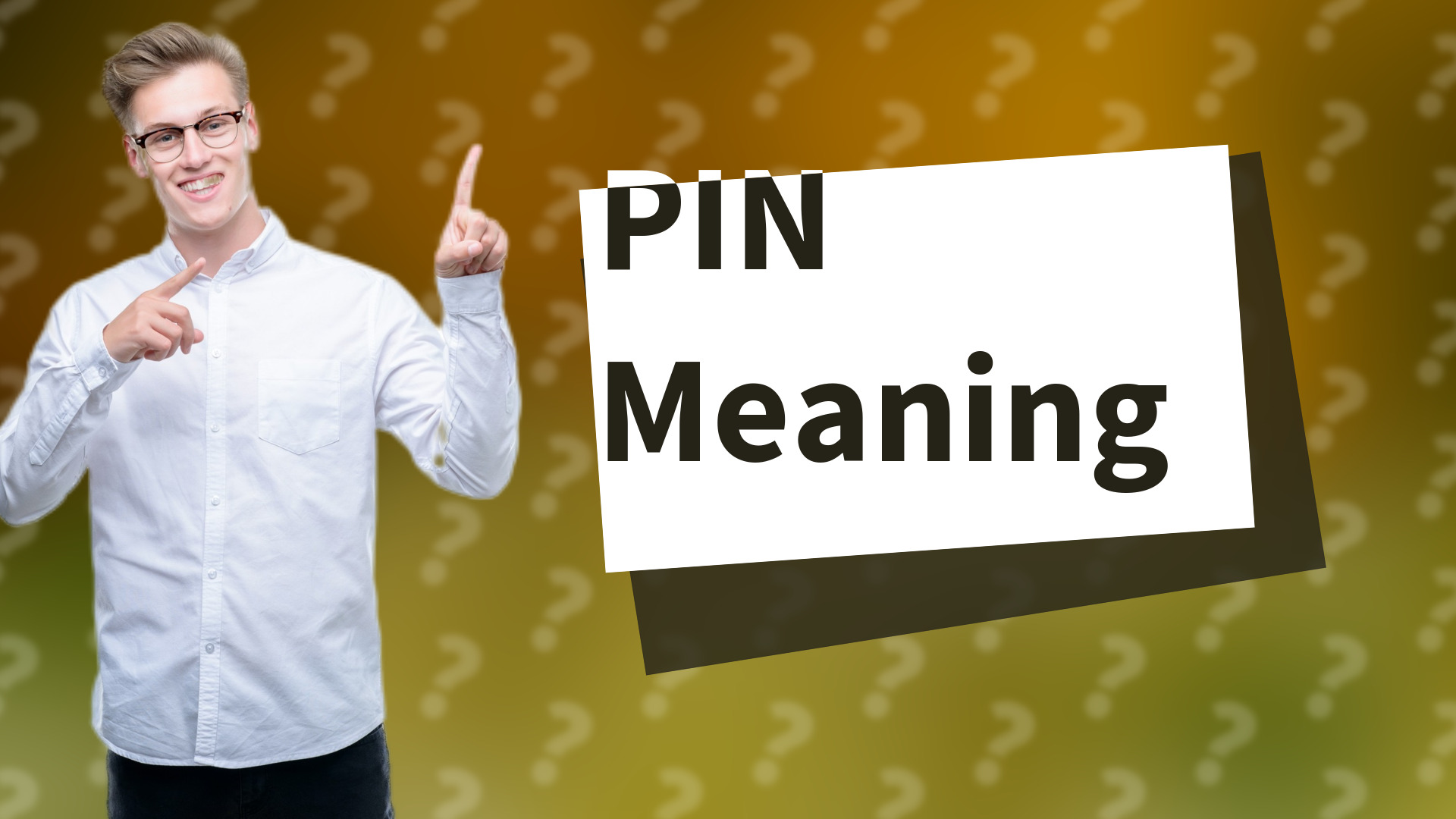 PIN Meaning