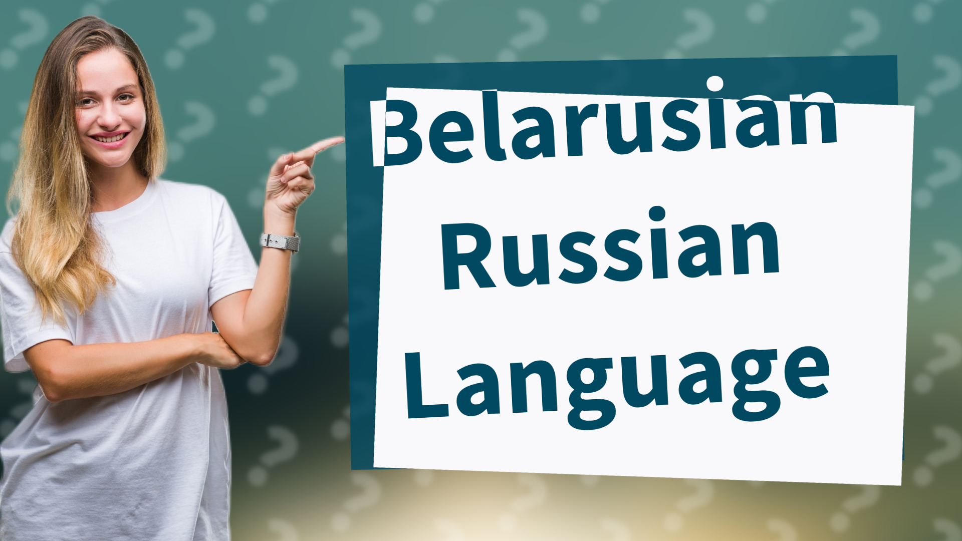 Belarusian Russian Language