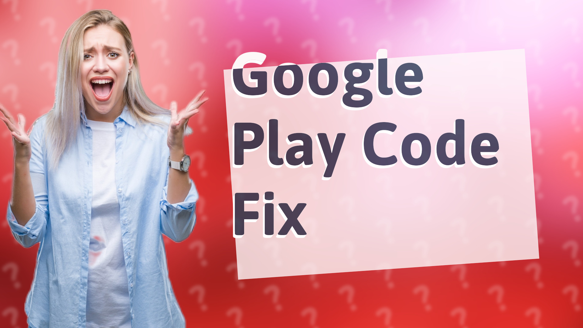 Google Play Code Fix