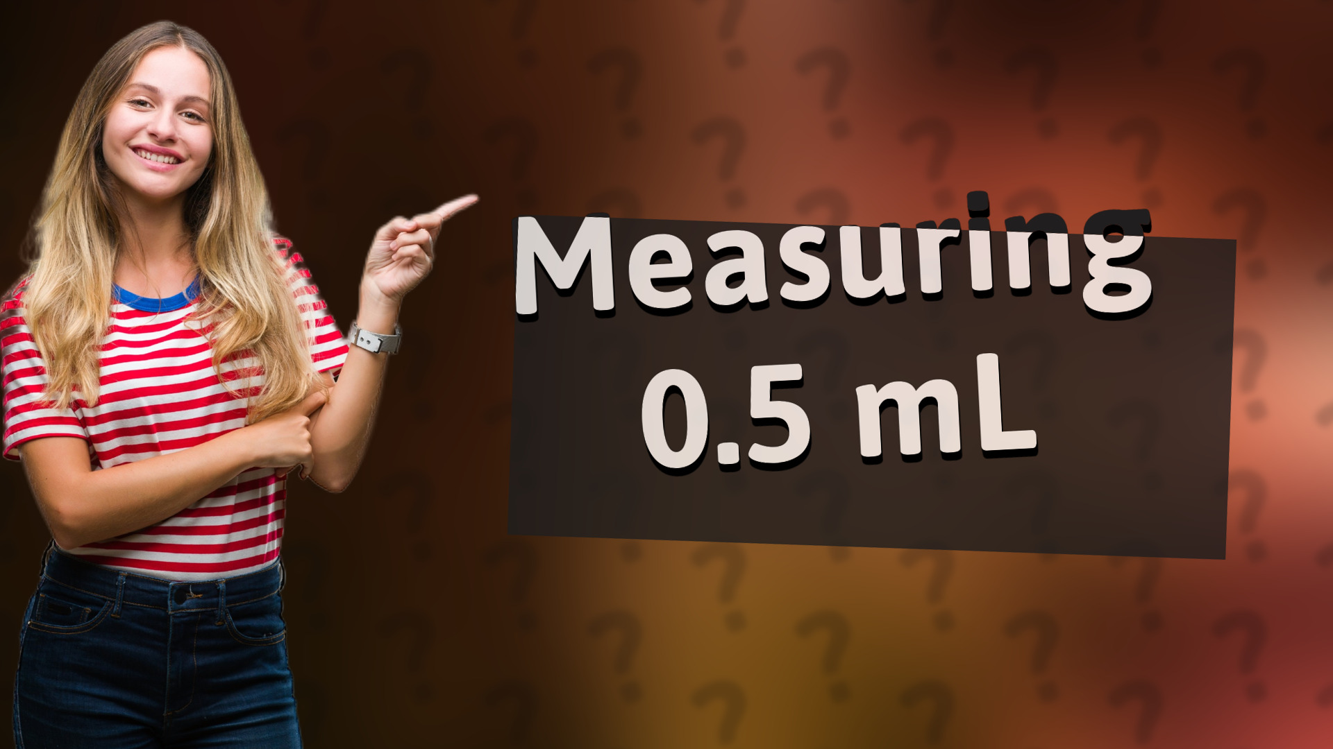 Measuring 0.5 mL