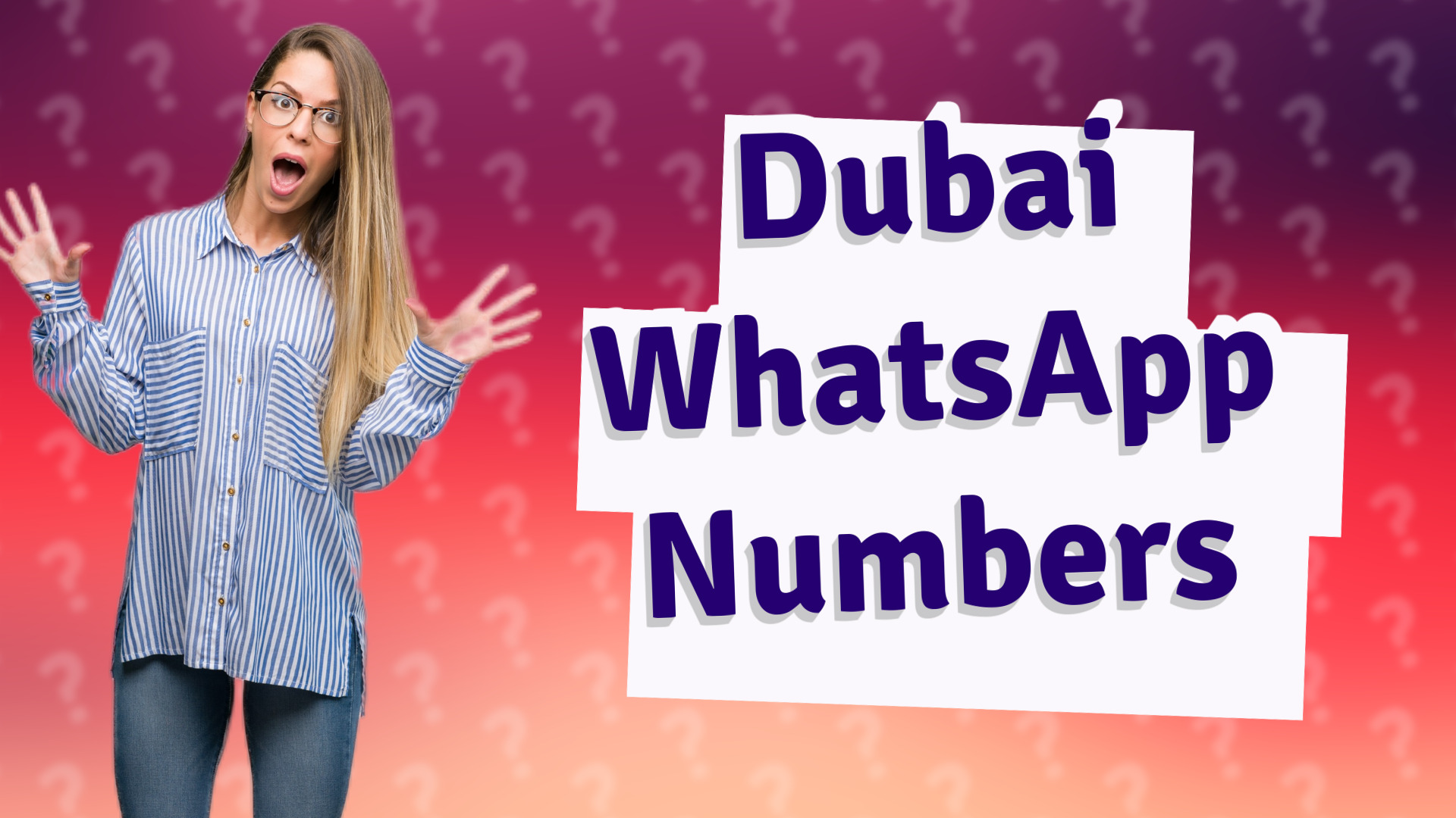 Dubai WhatsApp Numbers