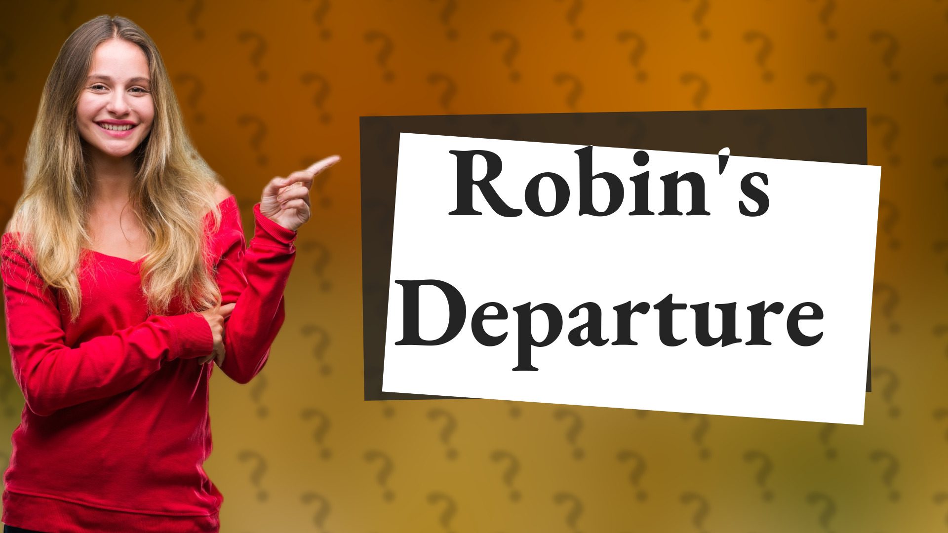 Robin's Departure
