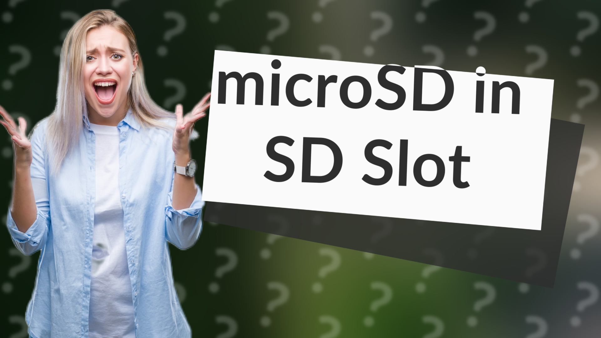 microSD in SD Slot